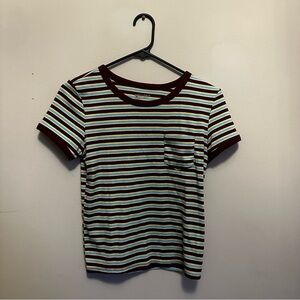 Striped ringer tee